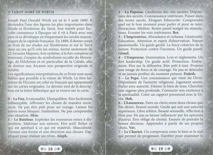 The booklet
