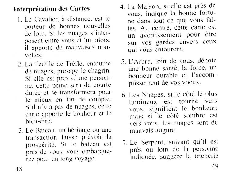 1a parte: Significato delle carte